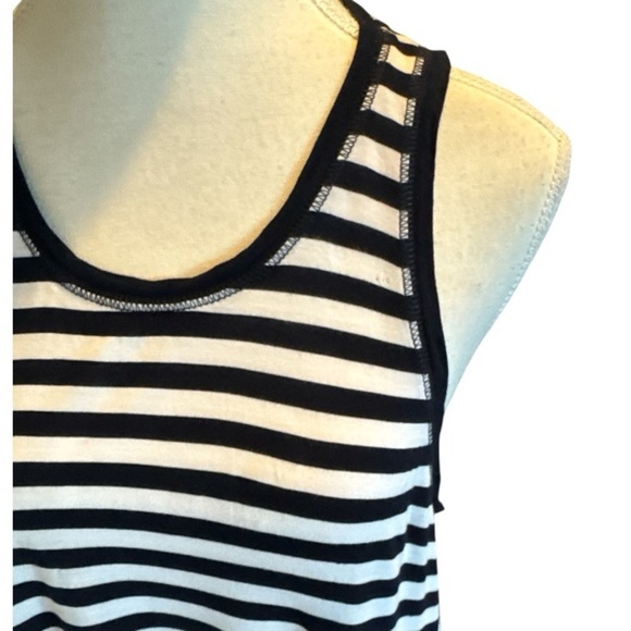 Sweaty Betty Easy Peazy Tank Top Navy White Stripe Bamboo Viscose M - Picture 3 of 9
